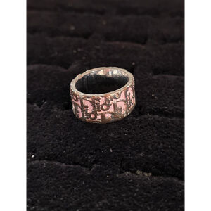 VTG Christian Dior Pink Enamel Trotter Ring - Archival Galliano Y2K
